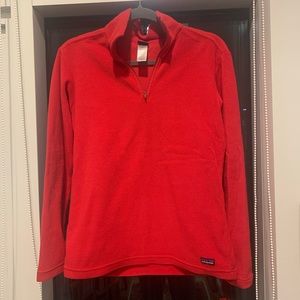 Red women’s Patagonia quarter zip